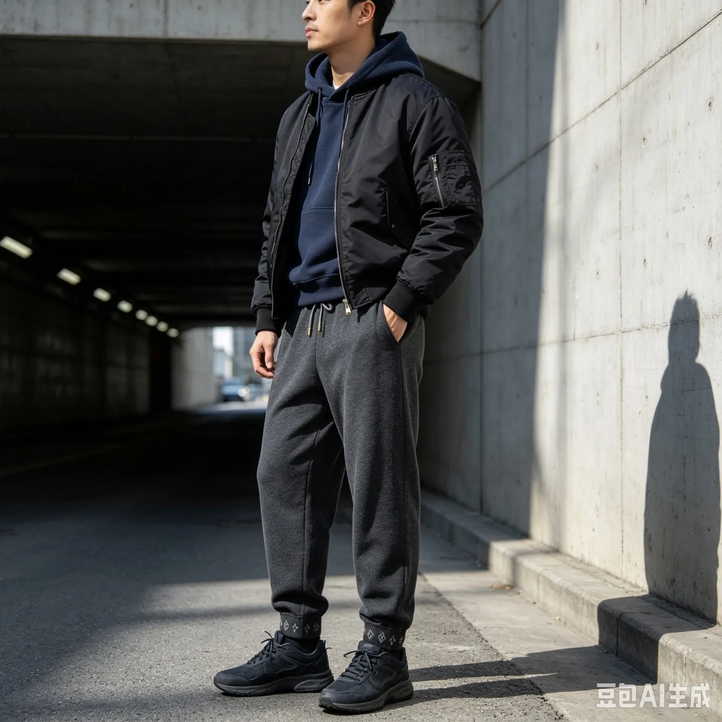 Louis Vuitton/Louis Vuitton jacquard threaded woolen legged trousers